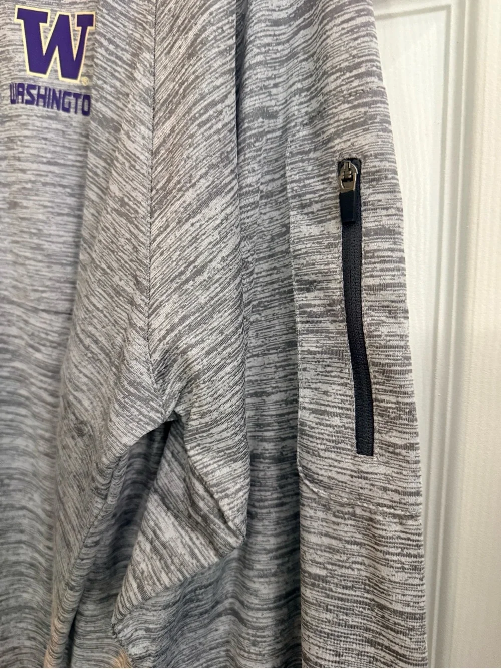 UW Huskies Performance Quarter-Zip Pullover with Purple Trim